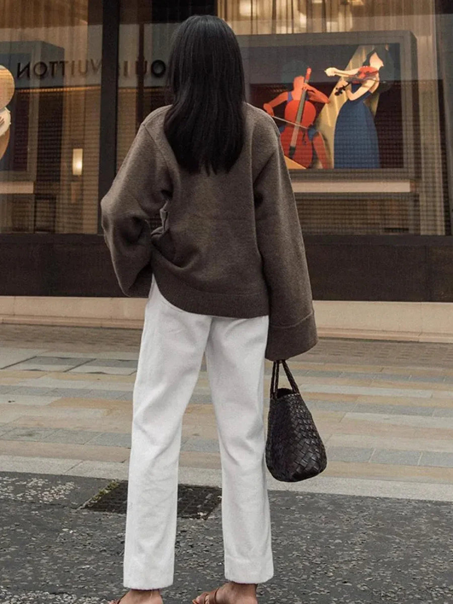 BOJANO - Cardigan con scollo a V, tasche e maniche lunghe
