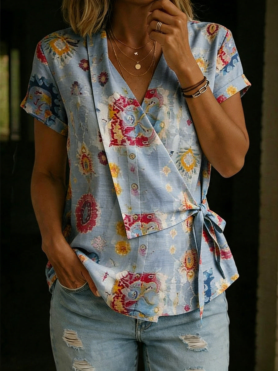 STIGLIANO - Top floreale casual