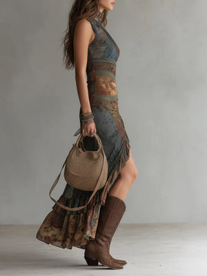 ALESSIA - Abito maxi a spalla unica