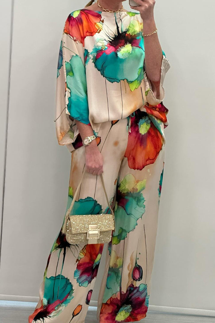 EMMA - Set Elegante Stampato Multicolore