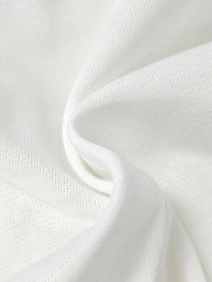 ALBIANO - Completo bianco o nero con stampa lettering e zip laterali
