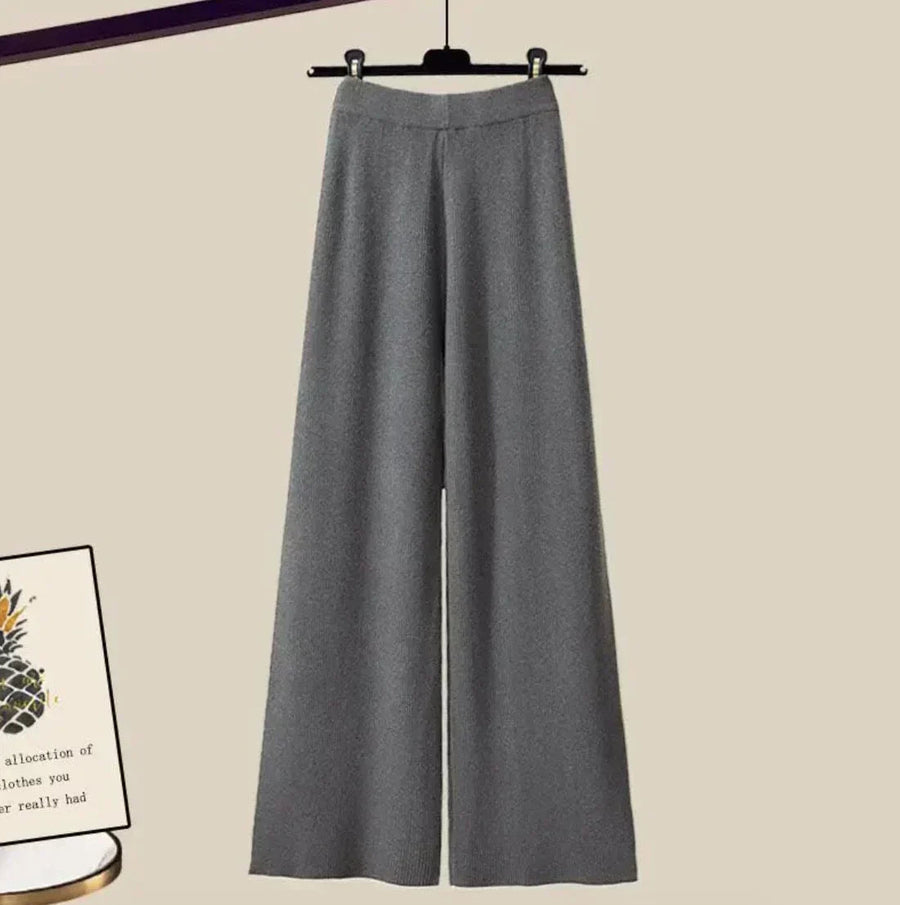 CHIARA - Set 3 Pezzi Comodo Grigio e Marrone