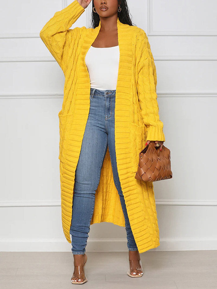 TRANI - Cardigan maxi in maglia morbida