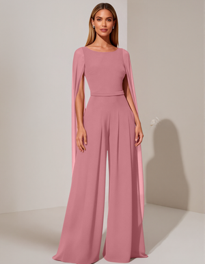 SONDALO - Tuta in chiffon girocollo con vita sagomata
