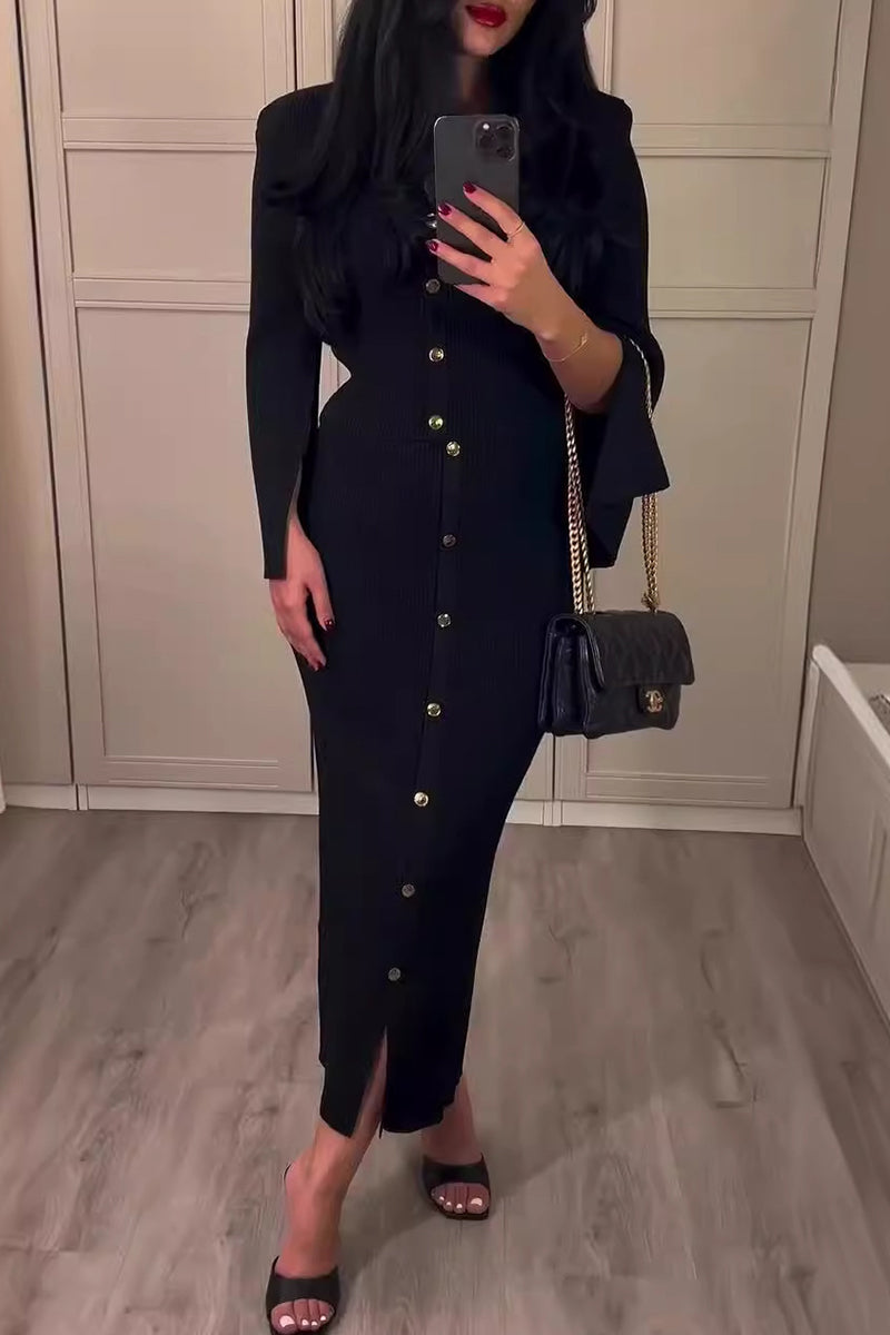 GIULIA - Completo nero a due pezzi elegante