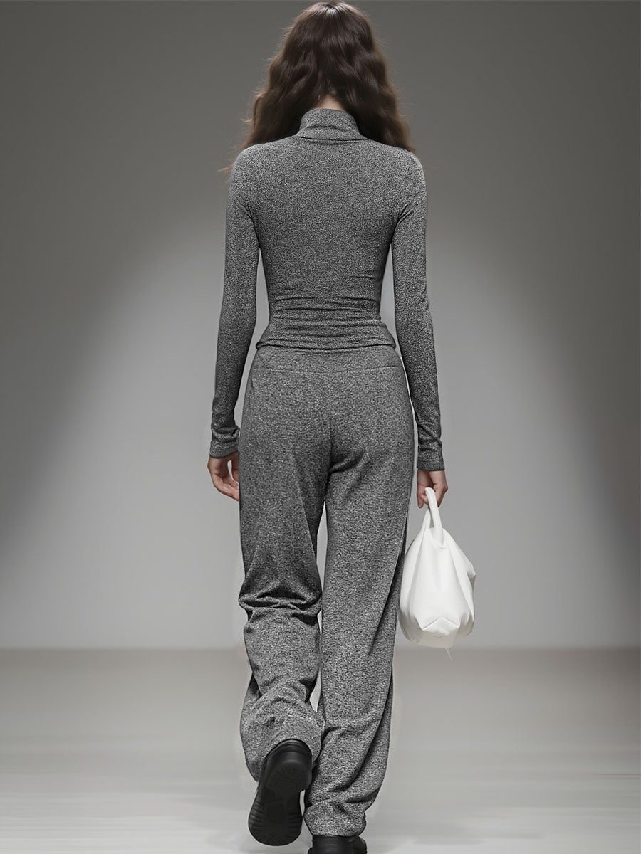 FIA - Completo casual con t-shirt e pantaloni ampi