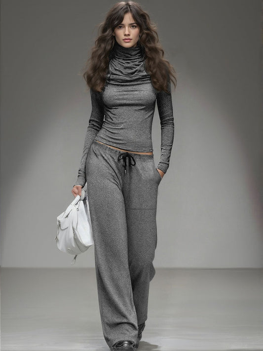FIA - Completo casual con t-shirt e pantaloni ampi