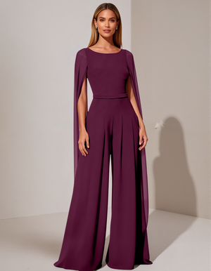 SONDALO - Tuta in chiffon girocollo con vita sagomata