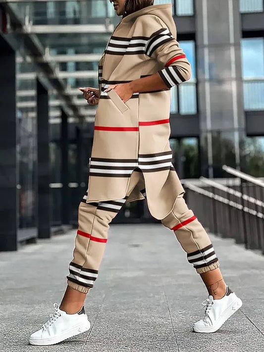 ALIA - Giacca Hoodie Khaki Regular Fit con Tasche a Cuciture
