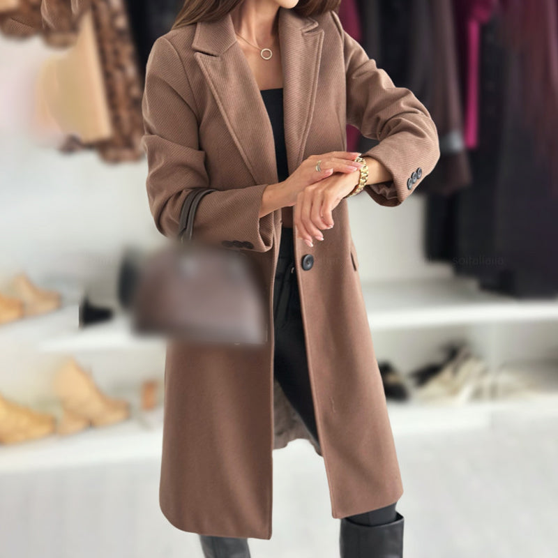 SORTINO - Cappotto lungo elegante con fodera morbida