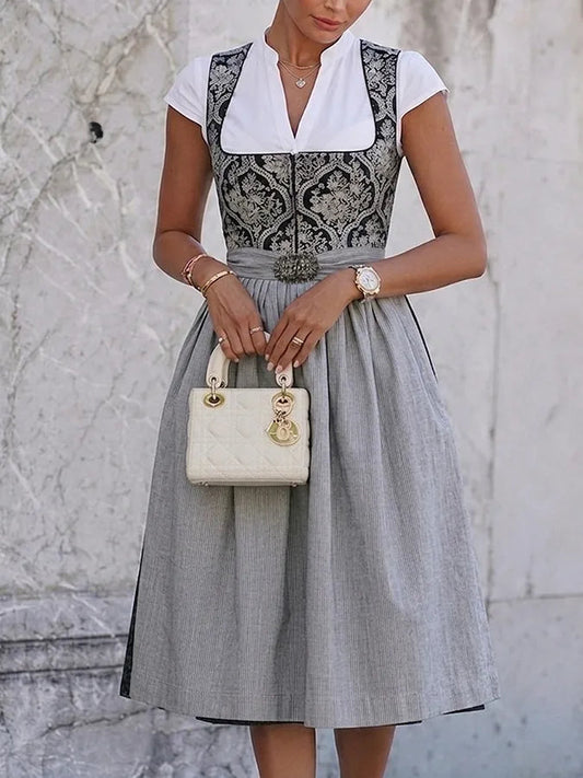 GIULIA - Abito Jacquard con Lacci