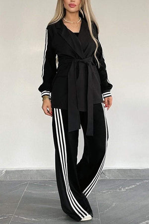 JELSI - Completo pantaloni casual color block in tessuto web