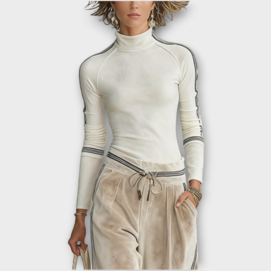 GIULIA - Set in maglia e pantaloni lounge in velour