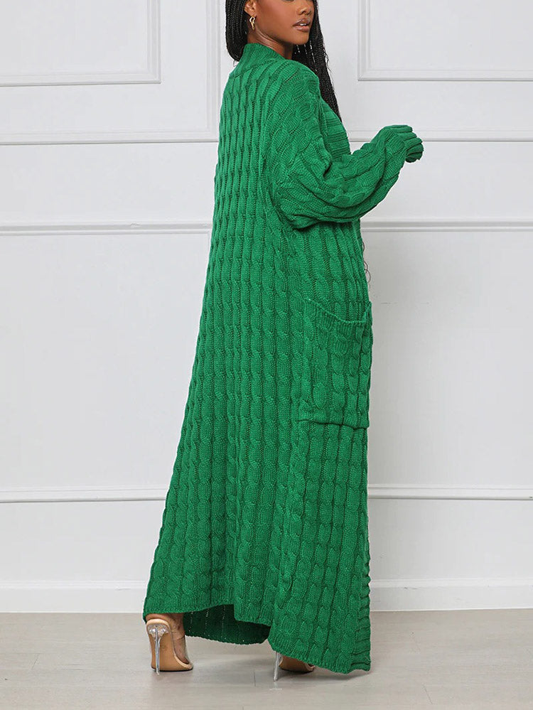 TRANI - Cardigan maxi in maglia morbida
