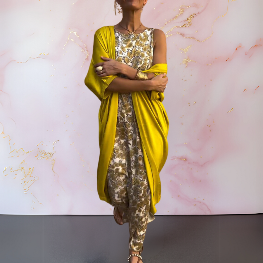 GIULIA - elegante con cardigan multicolore