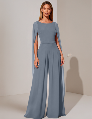 SONDALO - Tuta in chiffon girocollo con vita sagomata
