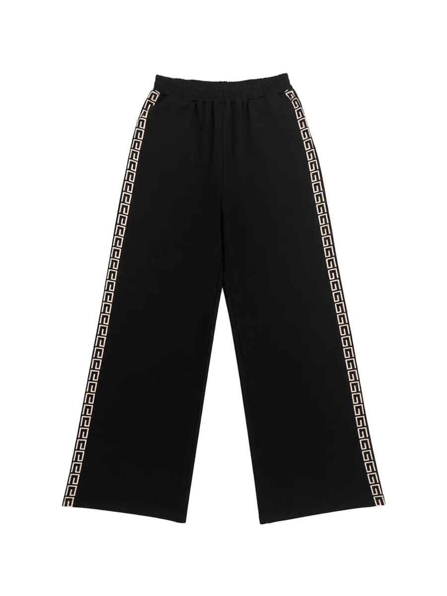 Pantaloni • Maglia fluida • Fascia decorativa laterale ✨