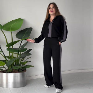 VERA - Completo 2 pezzi con top zip e pantaloni