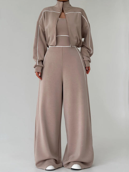 VIVERONE - Completo due pezzi in cotone effetto casual cozy