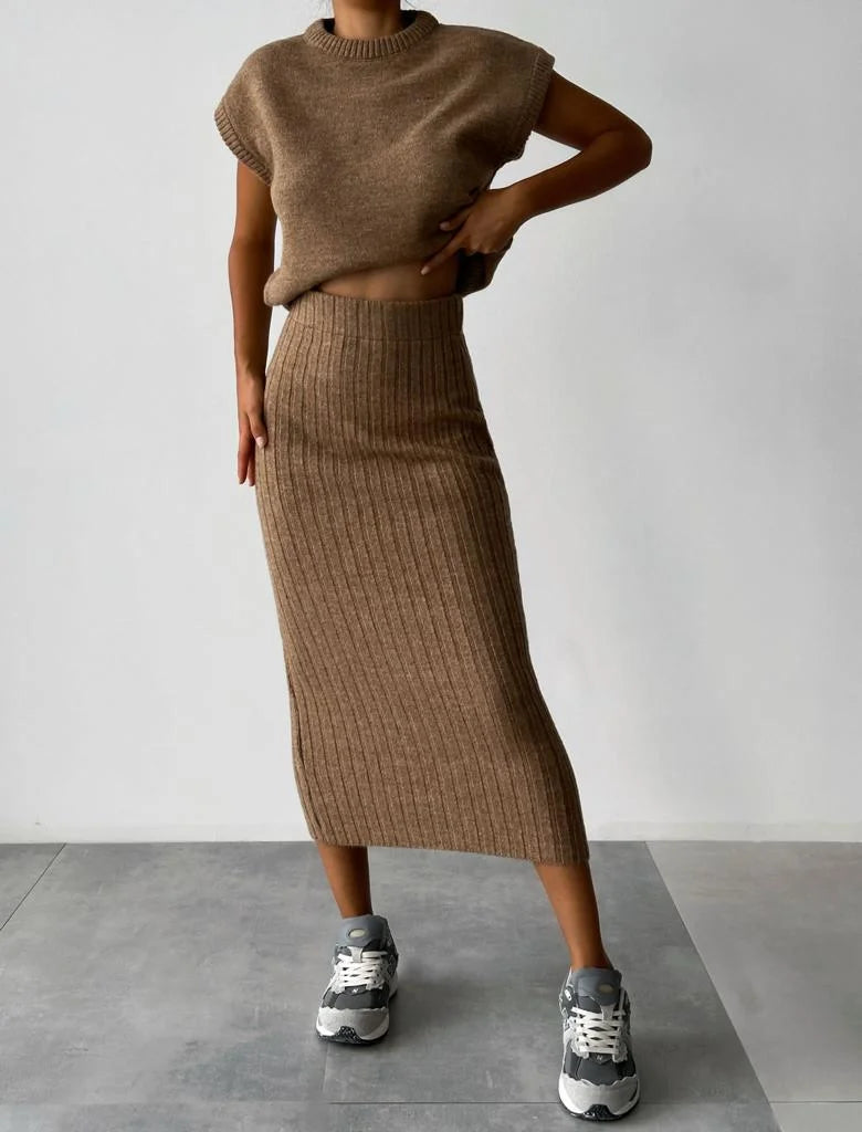 ISABELLA - Abito comfy marrone, nero o grigio