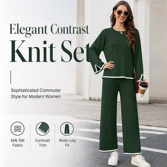 CONSOLATA - Tailleur donna con pantaloni ampi eleganti