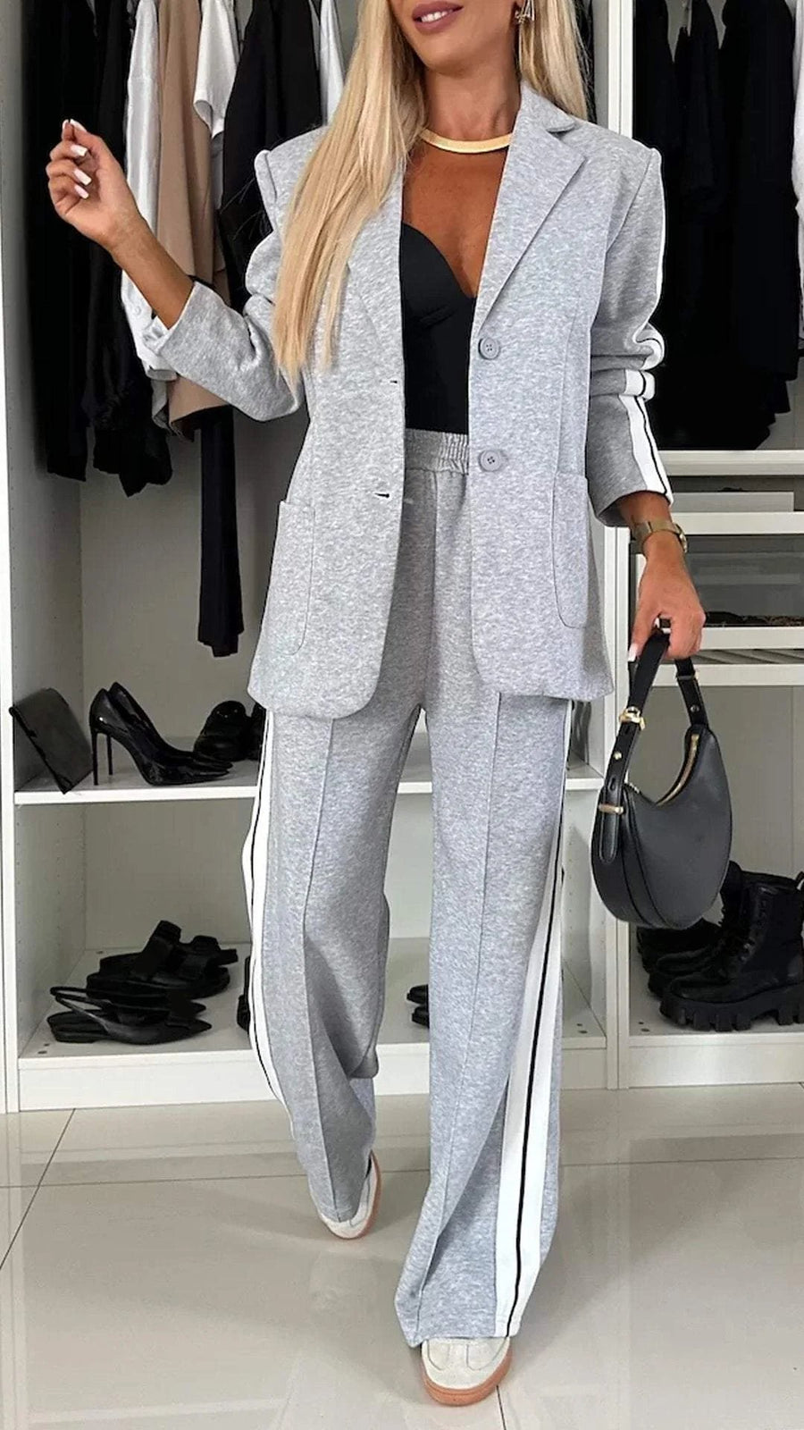 MALTIGNANO - Set due pezzi in completo sartoriale multicolore