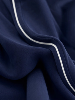 CENTALLO - Completo sportivo bianco e blu con T-shirt e pantaloni ampi