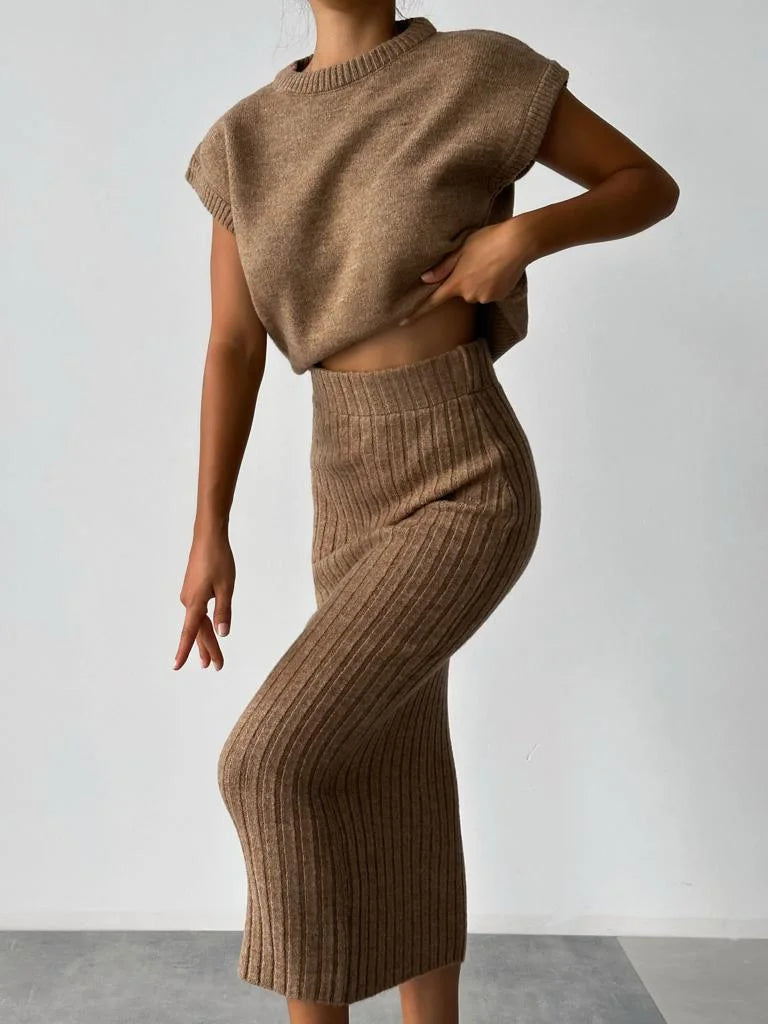 ISABELLA - Abito comfy marrone, nero o grigio