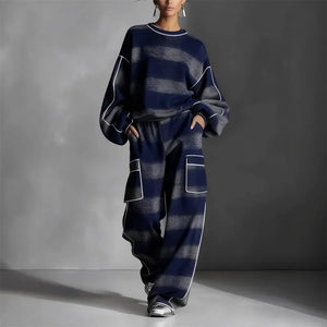 RUMO - Completo 2 Pezzi a Righe Moderno e Comfort
