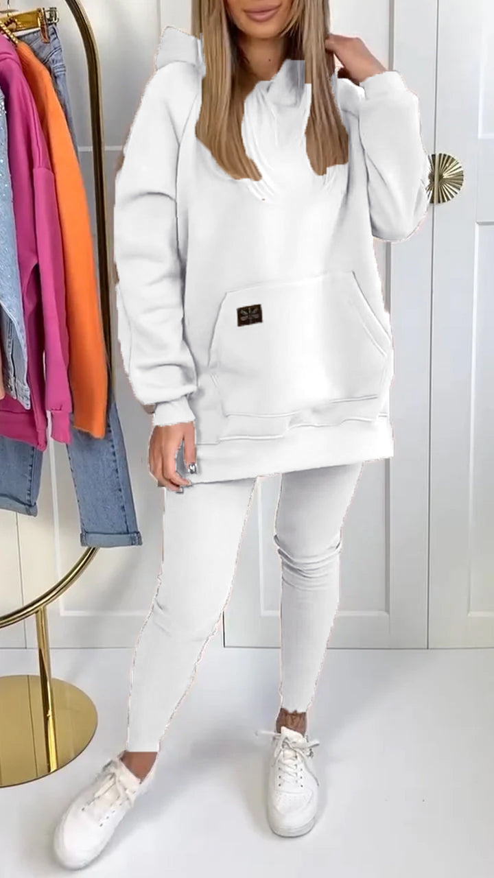 CHIARA - Set felpa casual e leggings multicolore