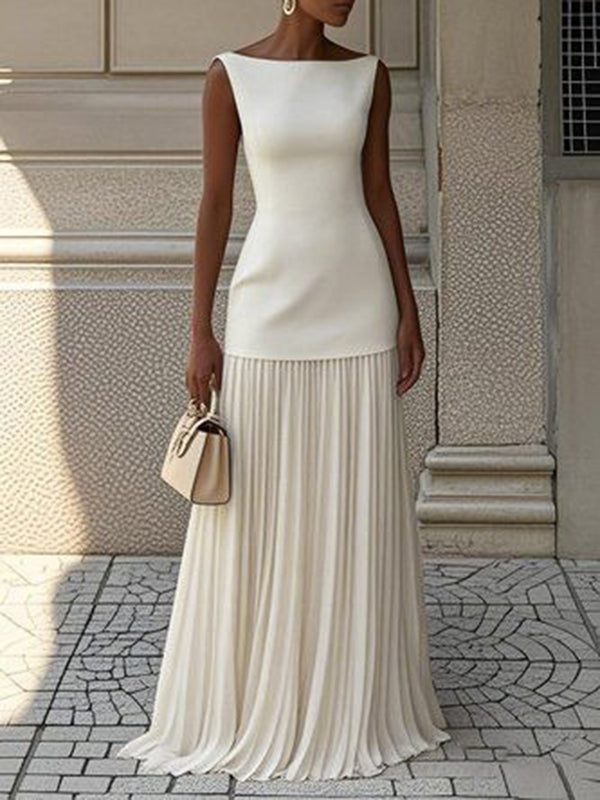 LUDOVICA - Maxi dress elegante in colori pastello