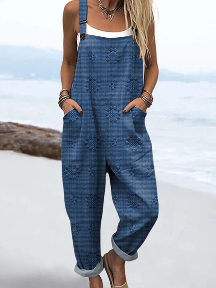 GIULIA - Jumpsuit Casual Multicolore con Motivo