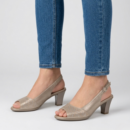 Alana - Sandalo comoda Donna con tacco