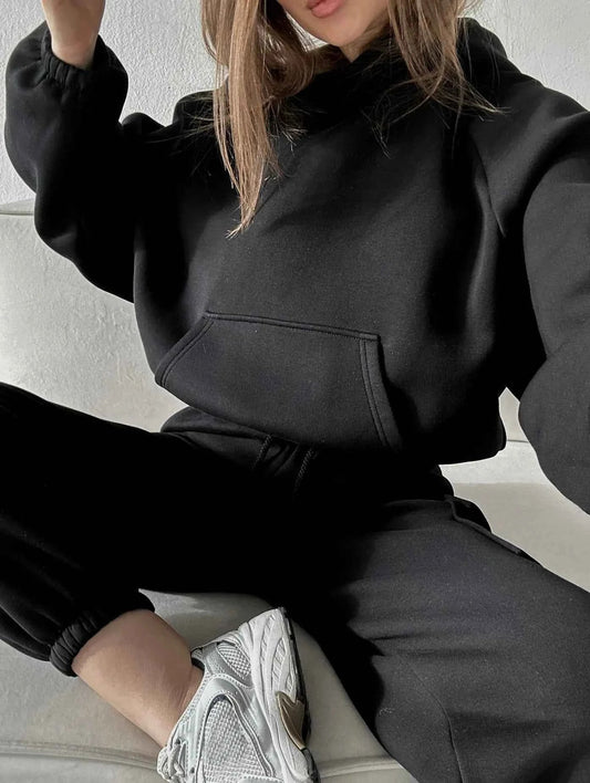 VALBREMBO - Set due pezzi con felpa e joggers cargo
