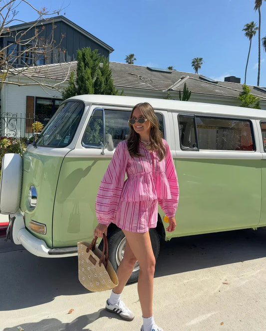 ULIA - Coordinato moda verde e rosa