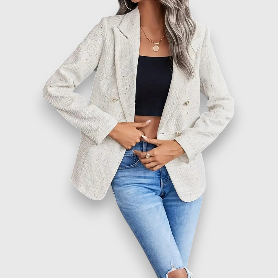 ROSE - Blazer in tweed leggero dal taglio femminile