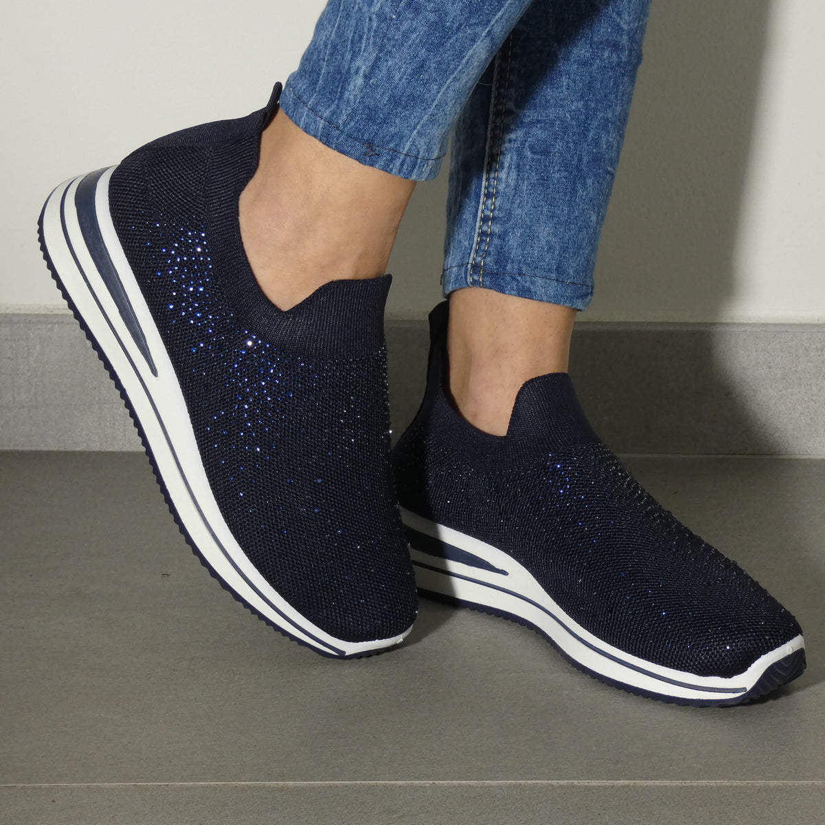 Silvia - Sneakers con Strass
