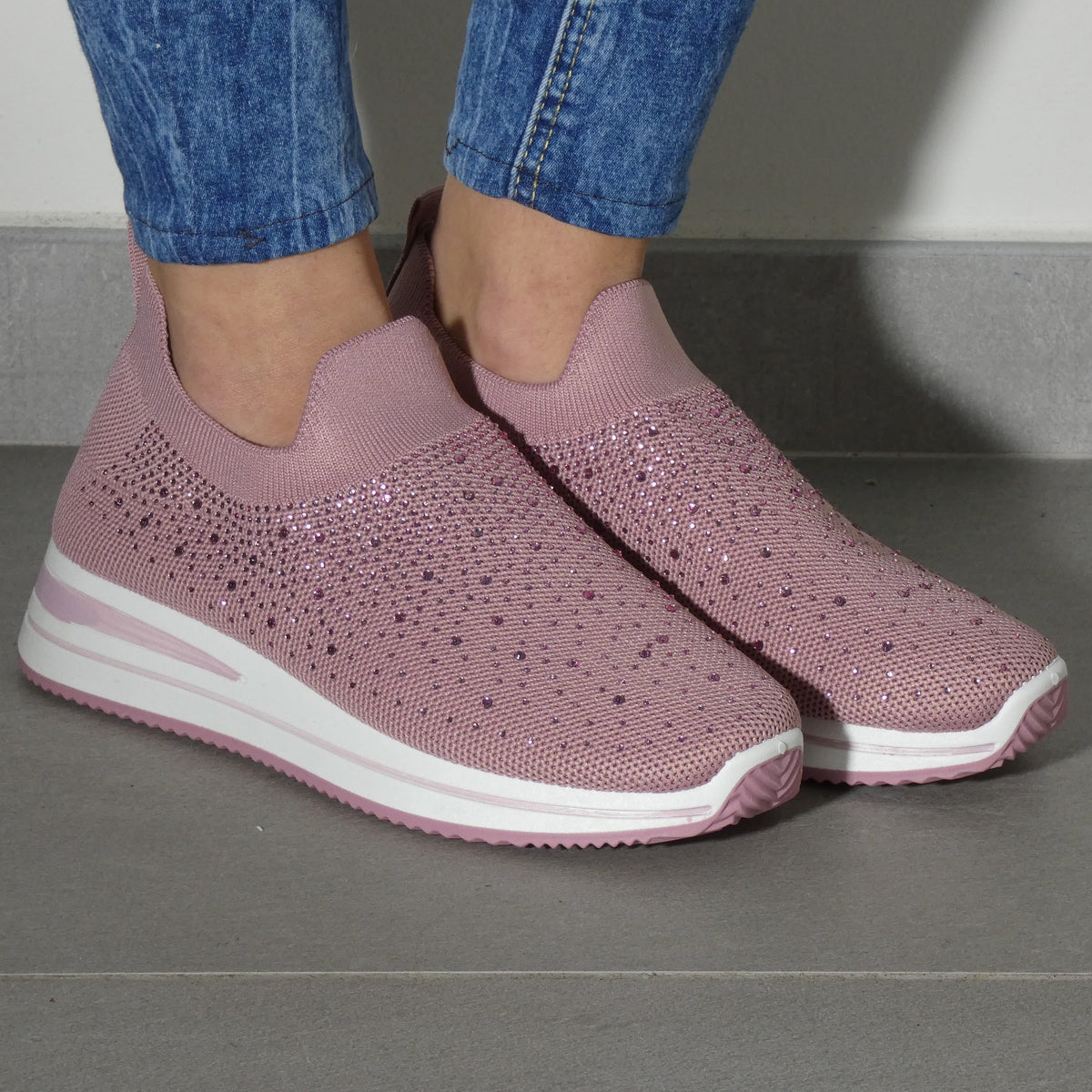 Silvia - Sneakers con Strass