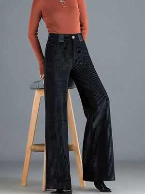 TERELLE - Pantaloni donna in velluto a coste