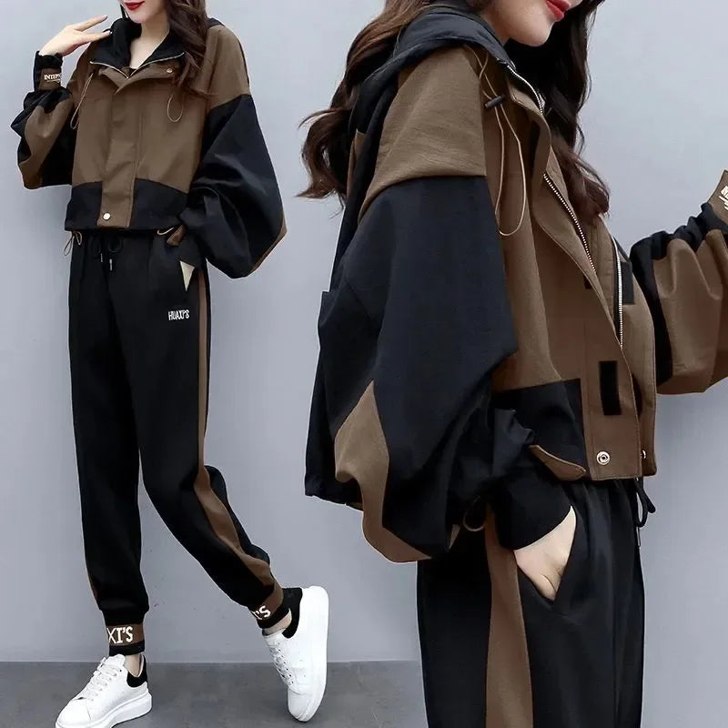 GRECI - Set due pezzi sportivo elegante in stile coreano