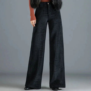 TERELLE - Pantaloni donna in velluto a coste