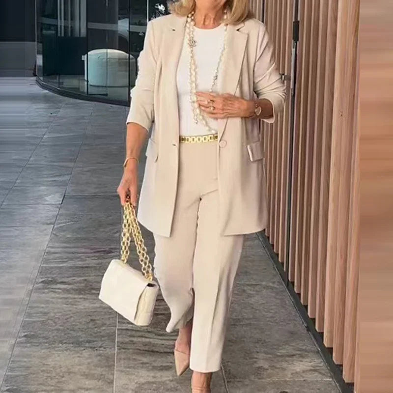 MATILDE - Completo sartoriale beige, nero o blu