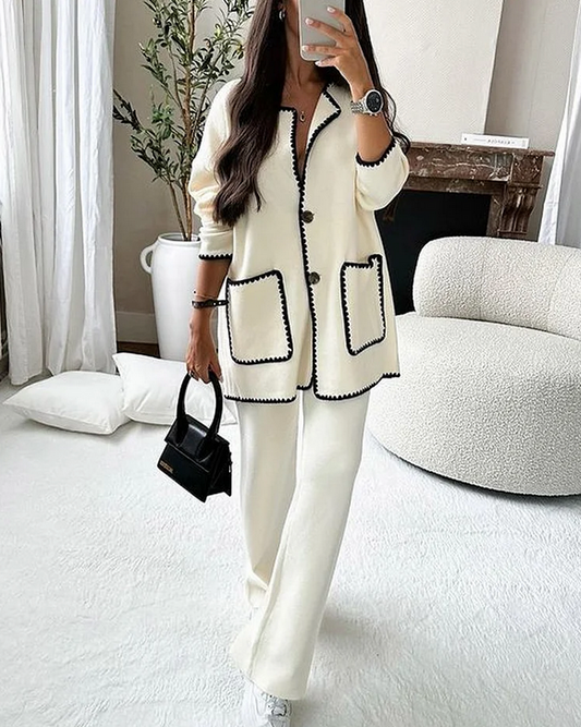 EDERA - Set due pezzi con blazer lungo e pantaloni eleganti