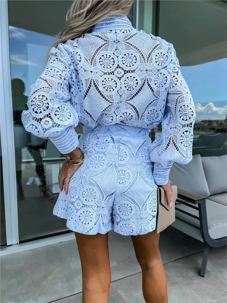 SOFIA - Set elegante in pizzo multicolore