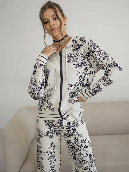 TRASACCO - Completo due pezzi in maglia multicolore