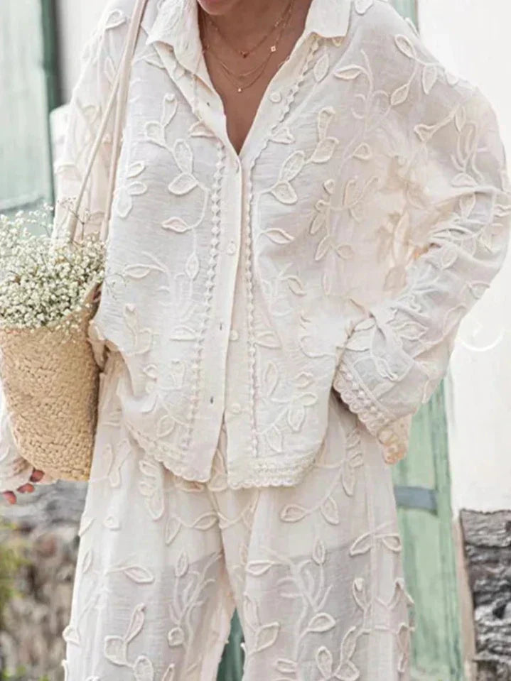 ALESSIA - Set bianco casual elegante