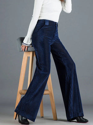 TERELLE - Pantaloni donna in velluto a coste