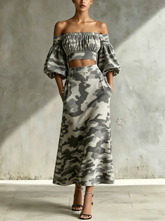 BARANELLO - Completo elegante con top e gonna