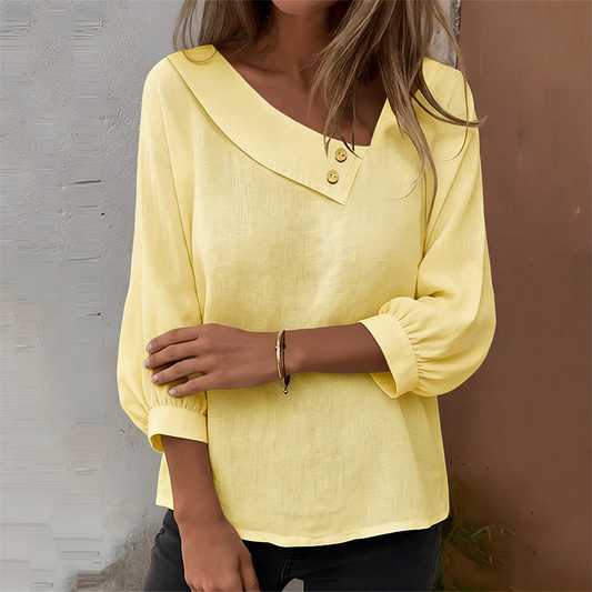 TRECENTA - Kimono in lino ricamato