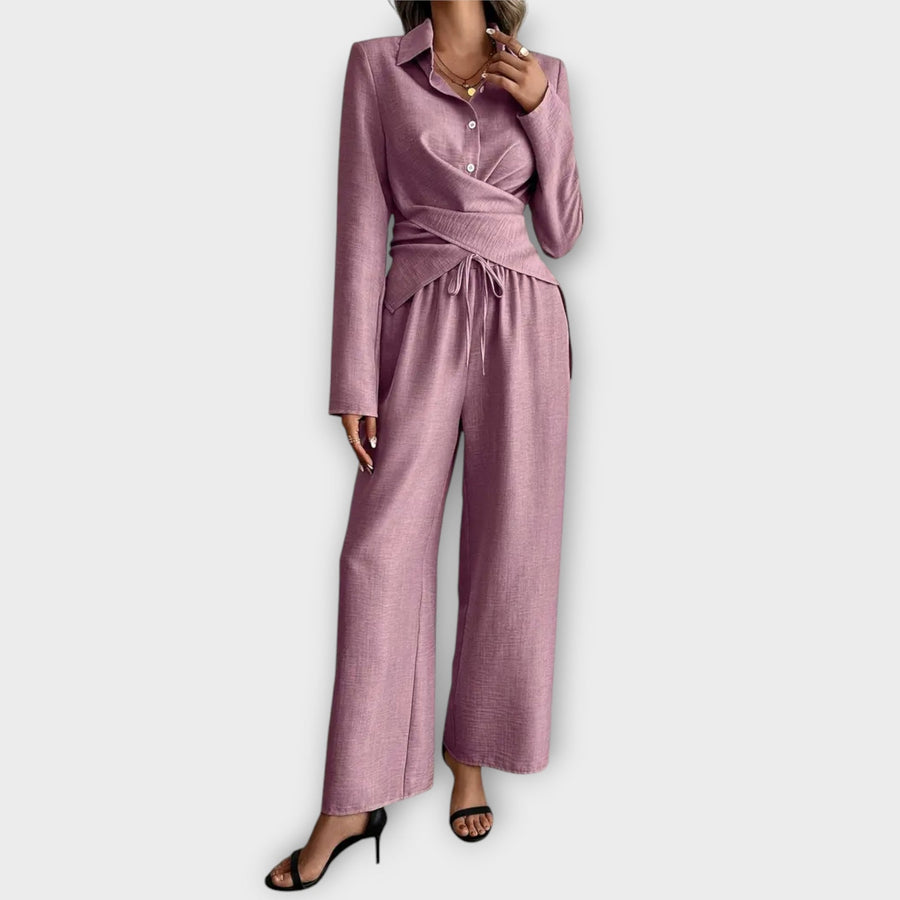 SOFIA - Set moda in khaki, blu, nero e rosa